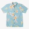 Quiksilver Boys 8-16 Tropical Floral Short Sleeve Shirt
