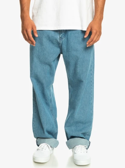 Quiksilver Mens Baggy Nineties Wash Jeans - Image 3