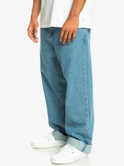 Quiksilver Mens Baggy Nineties Wash Jeans - Image 4
