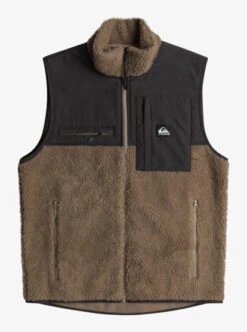 Quiksilver Mens Shallow Water Zip-Up Fleece Vest