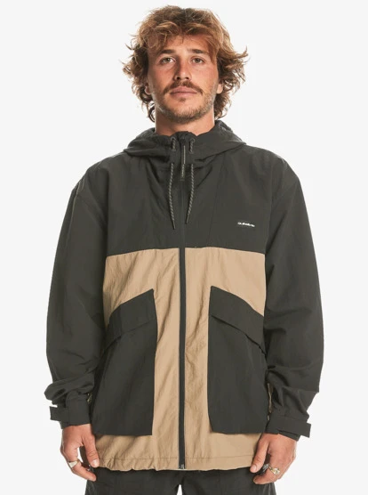 Quiksilver Mens High Horizon Hooded Windbreaker Jacket - Image 3
