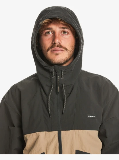Quiksilver Mens High Horizon Hooded Windbreaker Jacket - Image 4