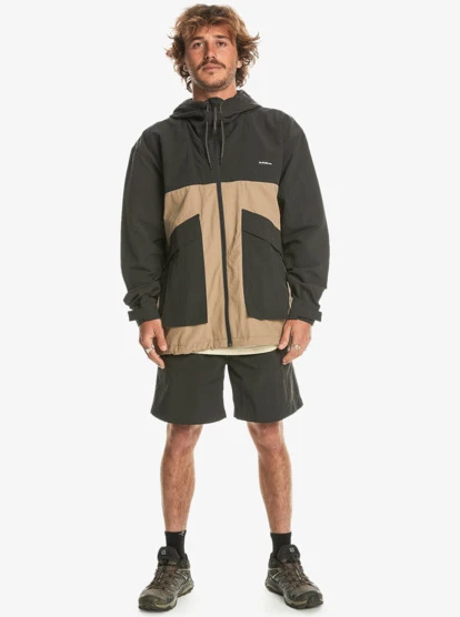 Quiksilver Mens High Horizon Hooded Windbreaker Jacket - Image 6