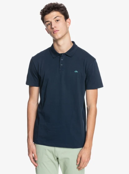 Quiksilver Mens Essentials Organic Short Sleeve Polo Shirt - Image 3