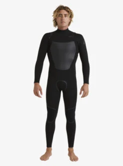 Quiksilver Mens 4/3mm Marathon Sessions Chest Zip Wetsuit
