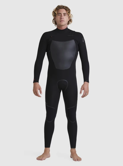 Quiksilver Mens 3/2mm Marathon Sessions Chest Zip Wetsuit