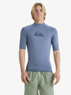 Quiksilver Mens All Time Short Sleeve UPF 50 Rash Vest