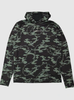 Quiksilver Mens Mikey Hooded Long Sleeve UPF 50 Surf T-Shirt