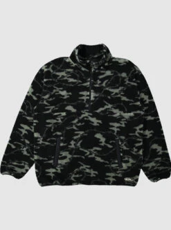 Quiksilver Mens Mikey Zip Sherpa Half-Zip Fleece