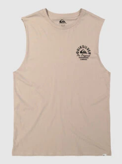 Quiksilver Mens Circled Script Muscle T-Shirt